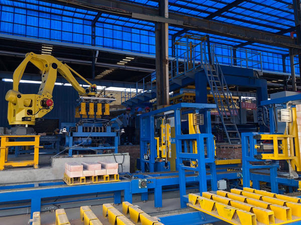 貴州客戶(hù)制磚生產(chǎn)線(xiàn)現(xiàn)場(chǎng)